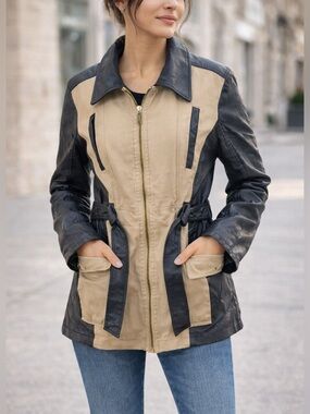 Dollhouse Black and Tan Military Jacket